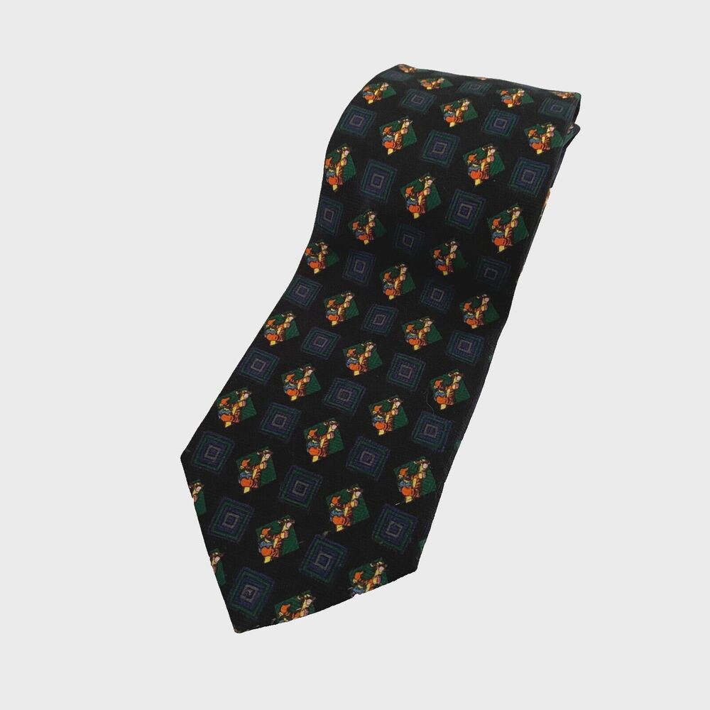 Vintage Pooh & Tigger Neck Tie 100% Polyester Made In Korea 58'x3.7"